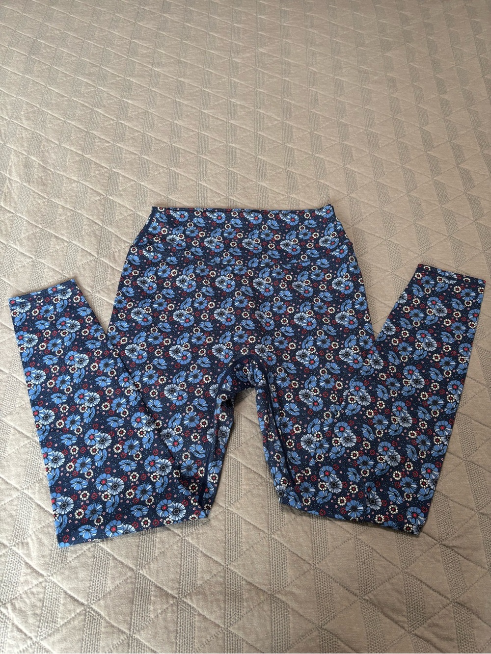 Buffbunny Rosa Legging Blue Floral Print
